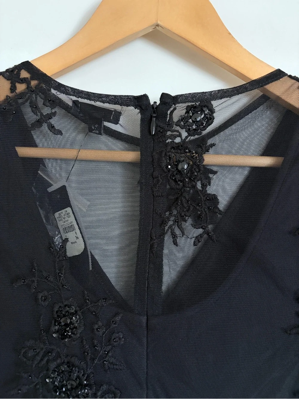 Whimsigoth Black Sheer Mesh Maxi Dress Dark Fairy Lined Witchy NEW WITH TAGS